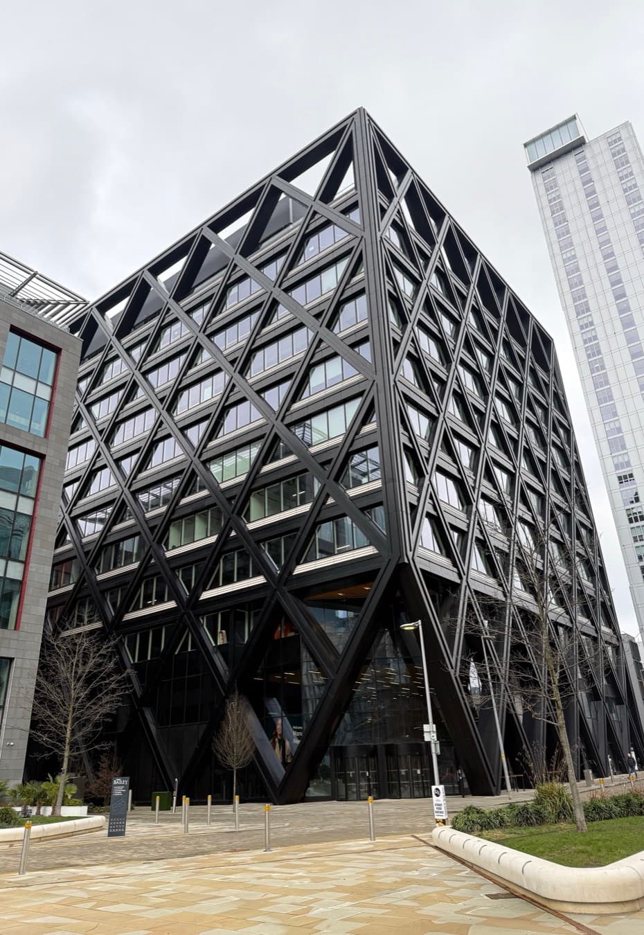 Four New Bailey, a contemporary office building on the Salford bank of the Irwell
